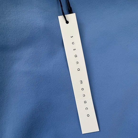 REVOLVE SOLD OUT TUBE DRESS COCKTAIL SUSANA MONACO MINI DRESS HIGH END SKY BLUE - Picture 3 of 5